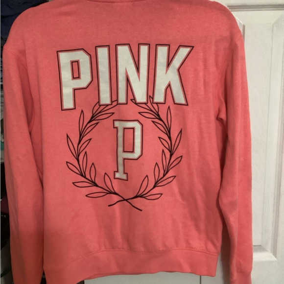 PINK Victoria's Secret Coral Crewneck Sweatshirt - Picture 5 of 5